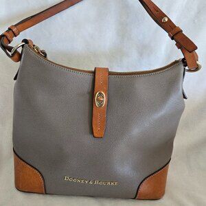 Dooney Claremont shoulder bag in taupe